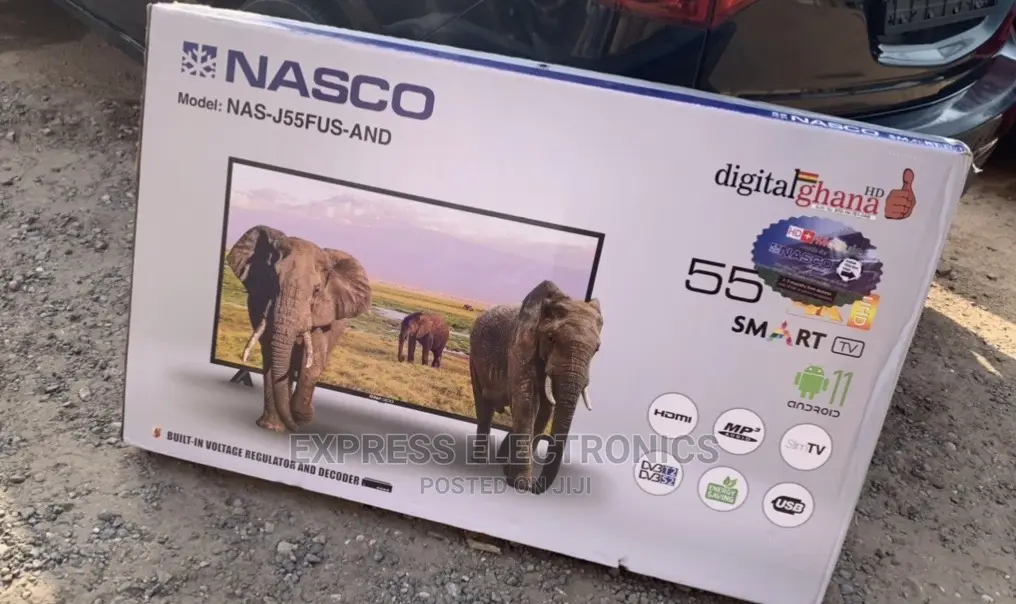 Long Lasting Durability Nasco 55” Uhd4k Smart NAS-J55FUS-And