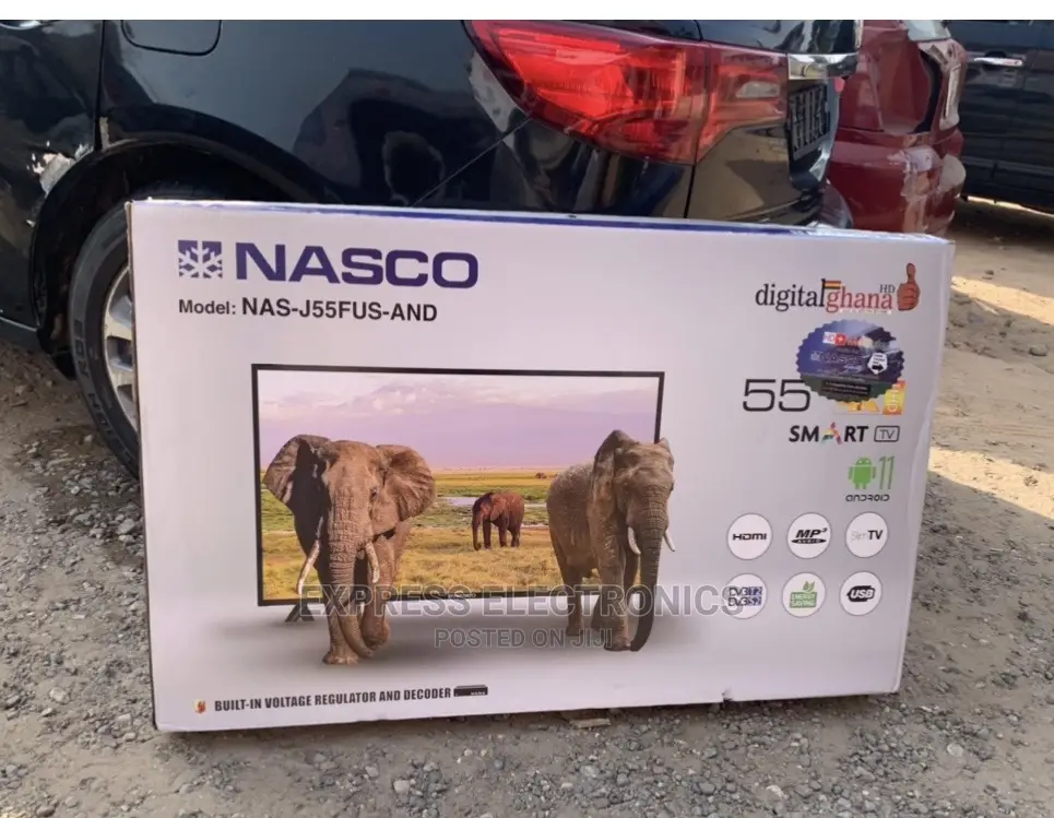 Long Lasting Durability Nasco 55” Uhd4k Smart NAS-J55FUS-And