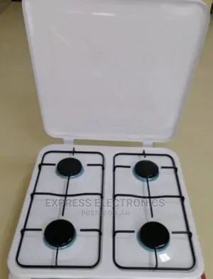 Cook Fast With Volcano Table Top 4 Burner ~White Color