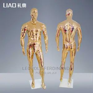 Male Gold Mannequins With Muscular Body