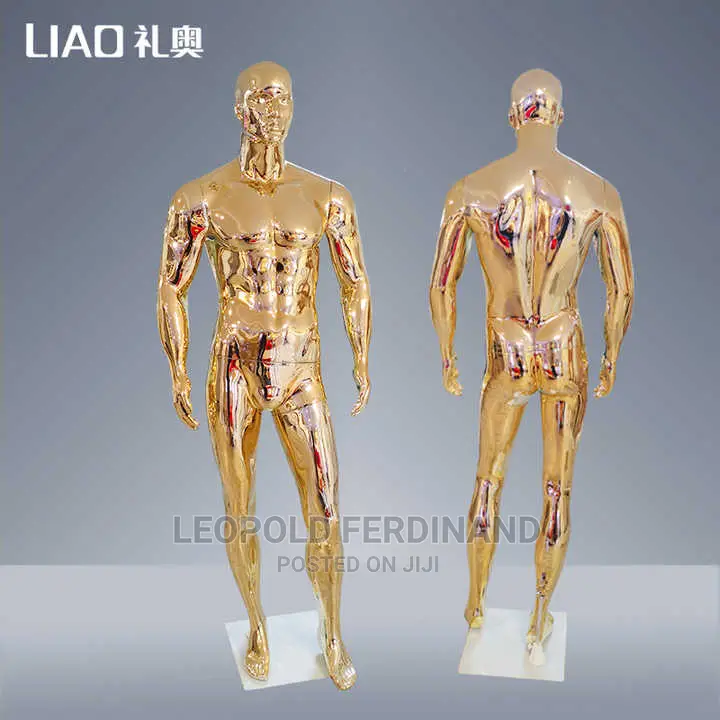 Male Gold Mannequins With Muscular Body
