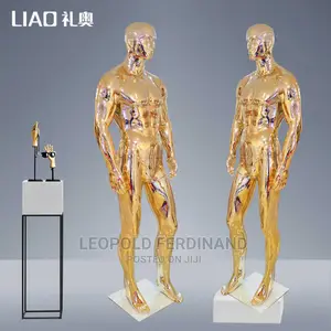 Male Gold Mannequins With Muscular Body