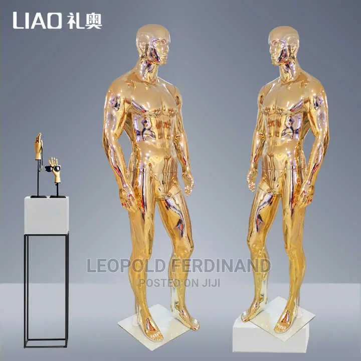 Male Gold Mannequins With Muscular Body
