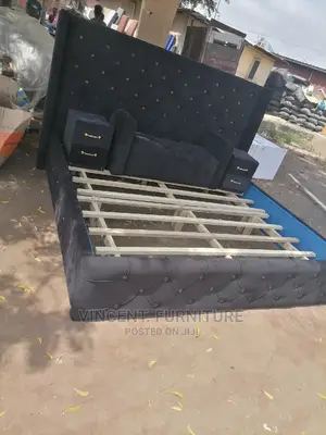 King Size Bed and Ottoman Available