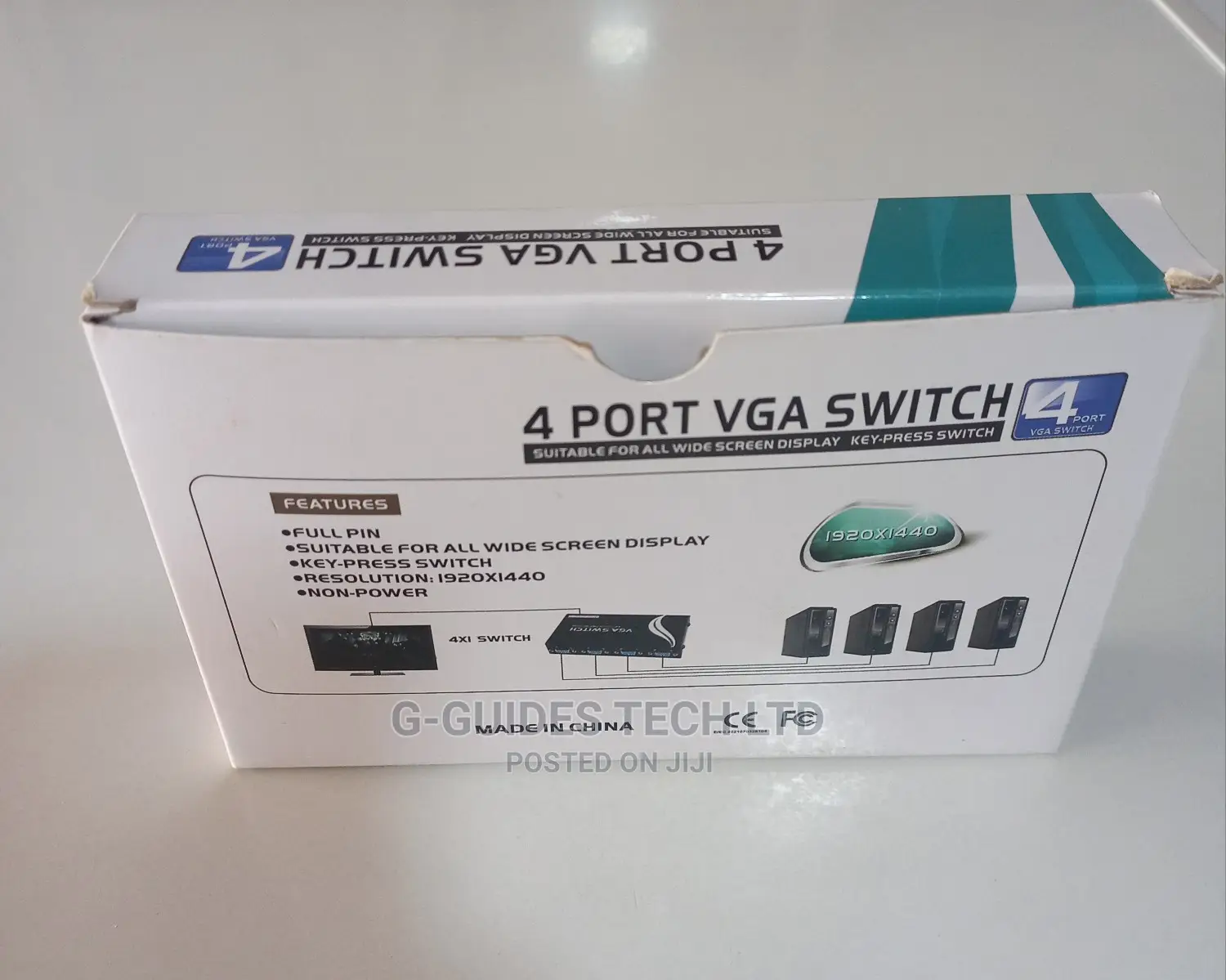 4 Port VGA Switch Video Selector Switcher (4 Input 1 Output)