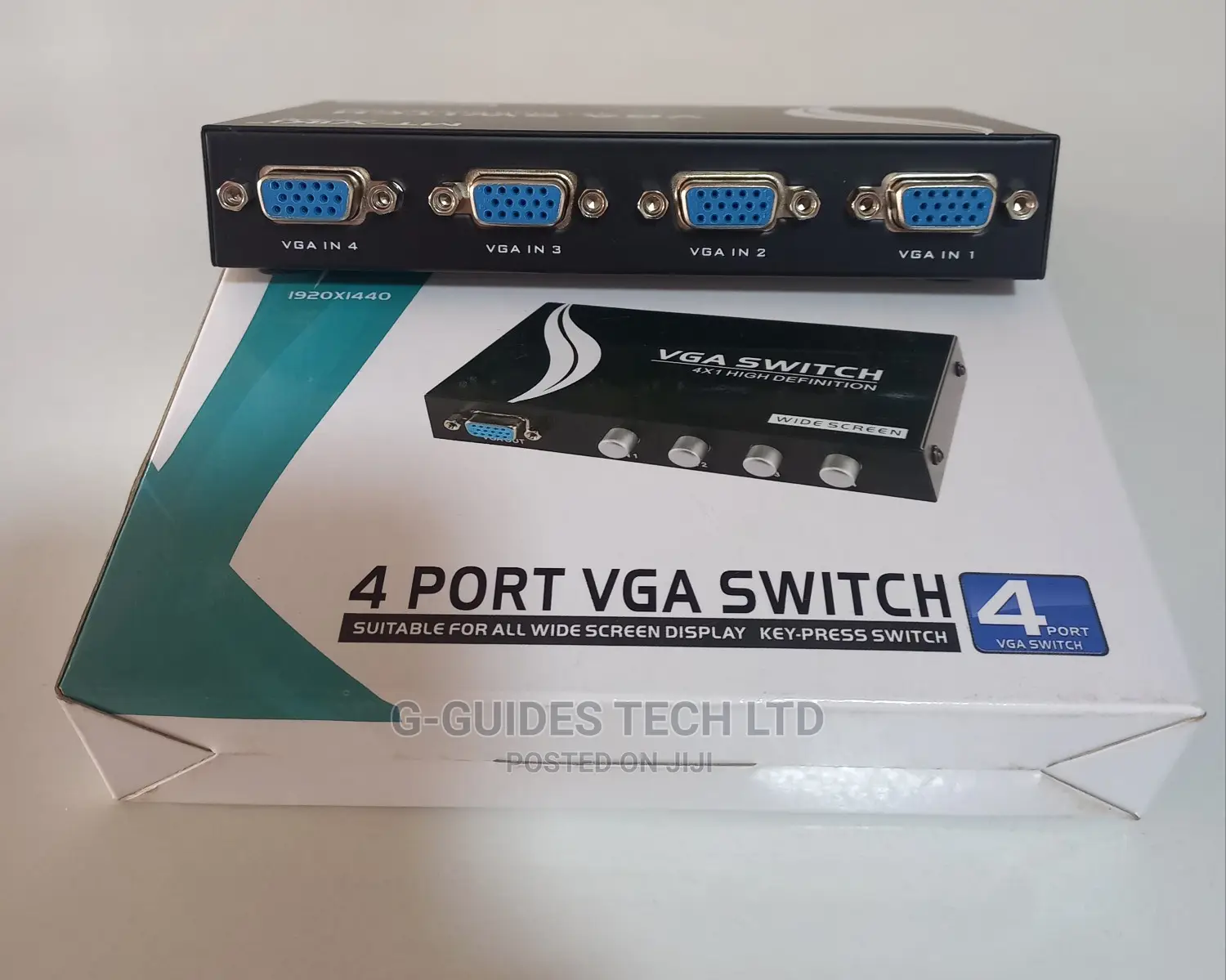 4 Port VGA Switch Video Selector Switcher (4 Input 1 Output)