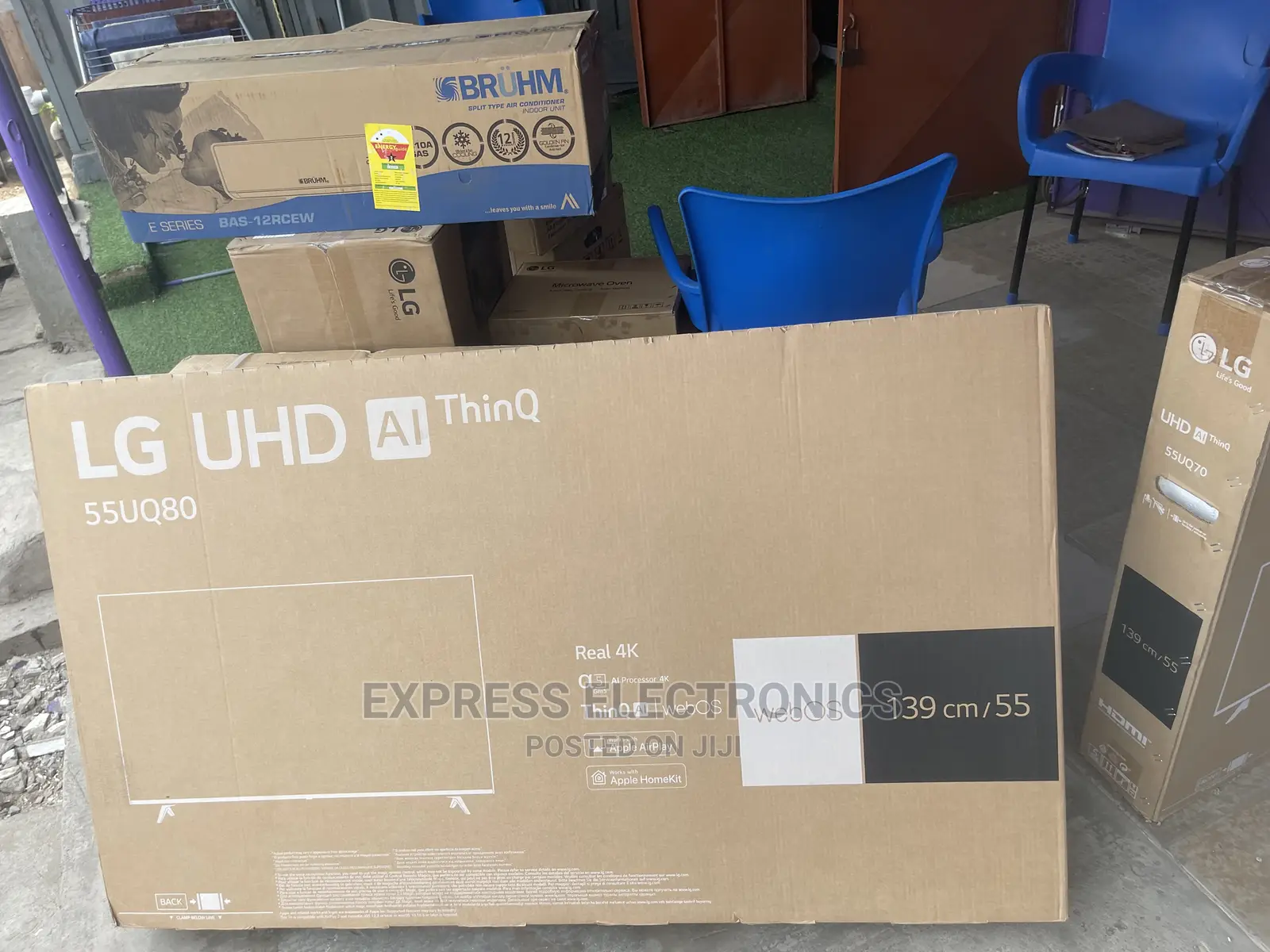 LG UHD Smart Vivid True Picture 55”UQ80003 Tv +Dstv