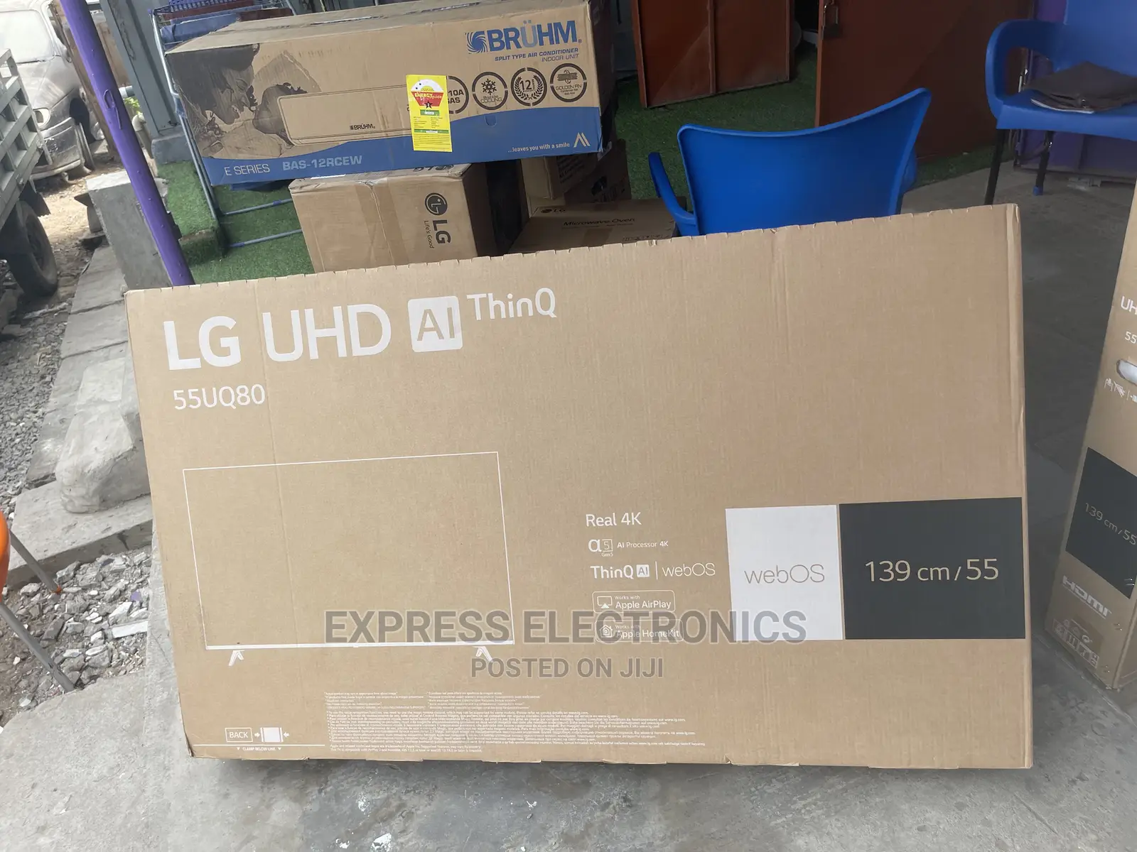 LG UHD Smart Vivid True Picture 55”UQ80003 Tv +Dstv