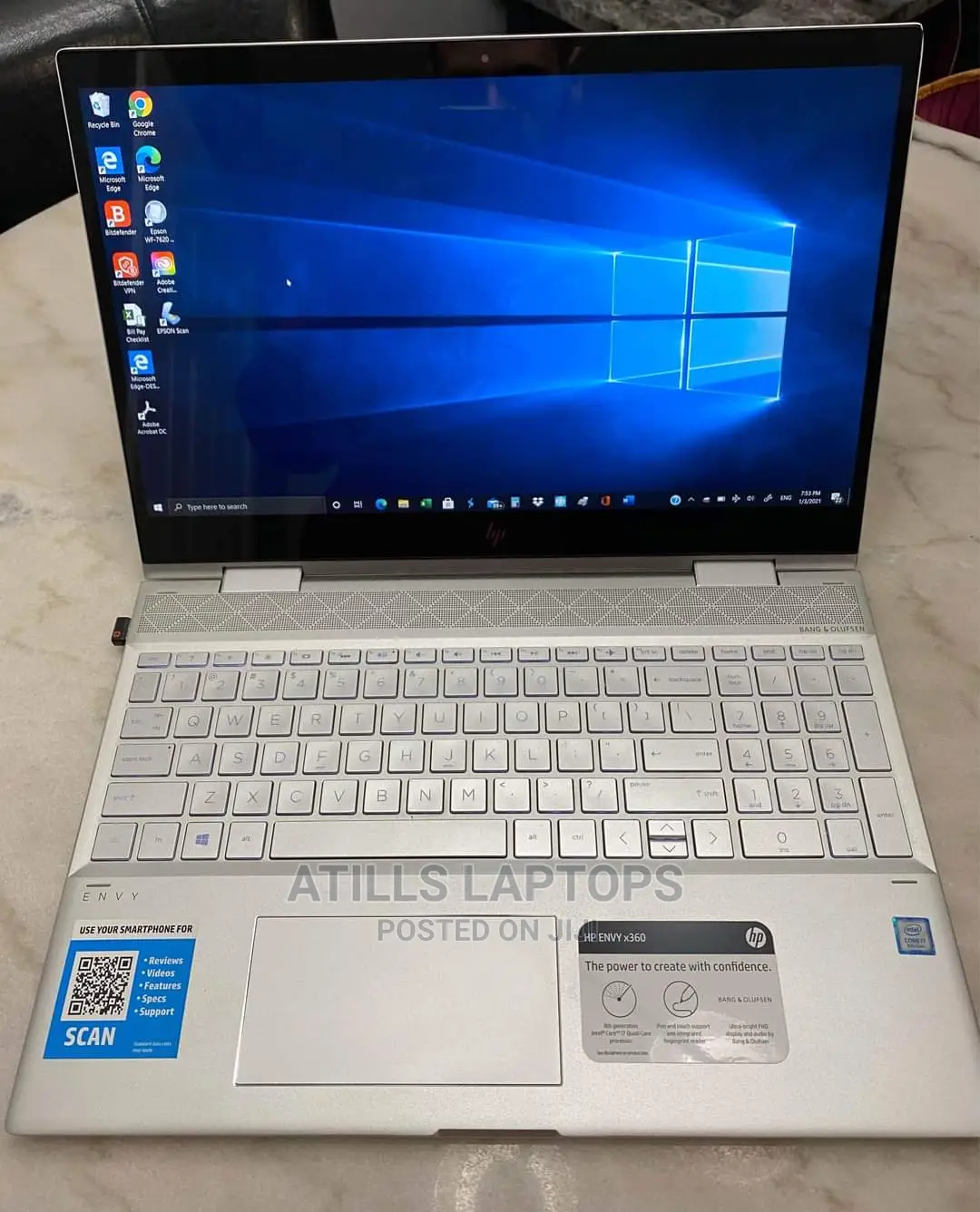 New Laptop HP Envy 15 12GB Intel Core I7 SSD 256GB