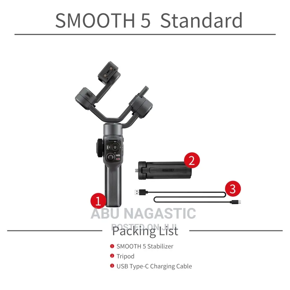 Zhiyun Smooth-5 Combo 3-Axis Gimbal Stabilizer
