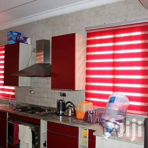 Red Curtains Blinds With Free Installation