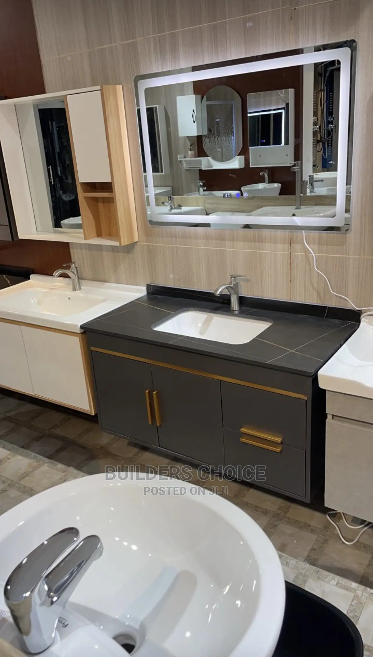 Under Mount Cabinet Basin With Led Mirror (2b4)