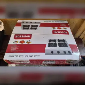 Bossman Stainless Steel Top 4 Burner Auto Ignition Gas Stove