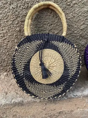 African Straw Basket