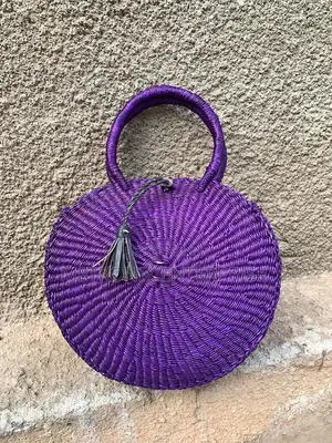 African Straw Basket