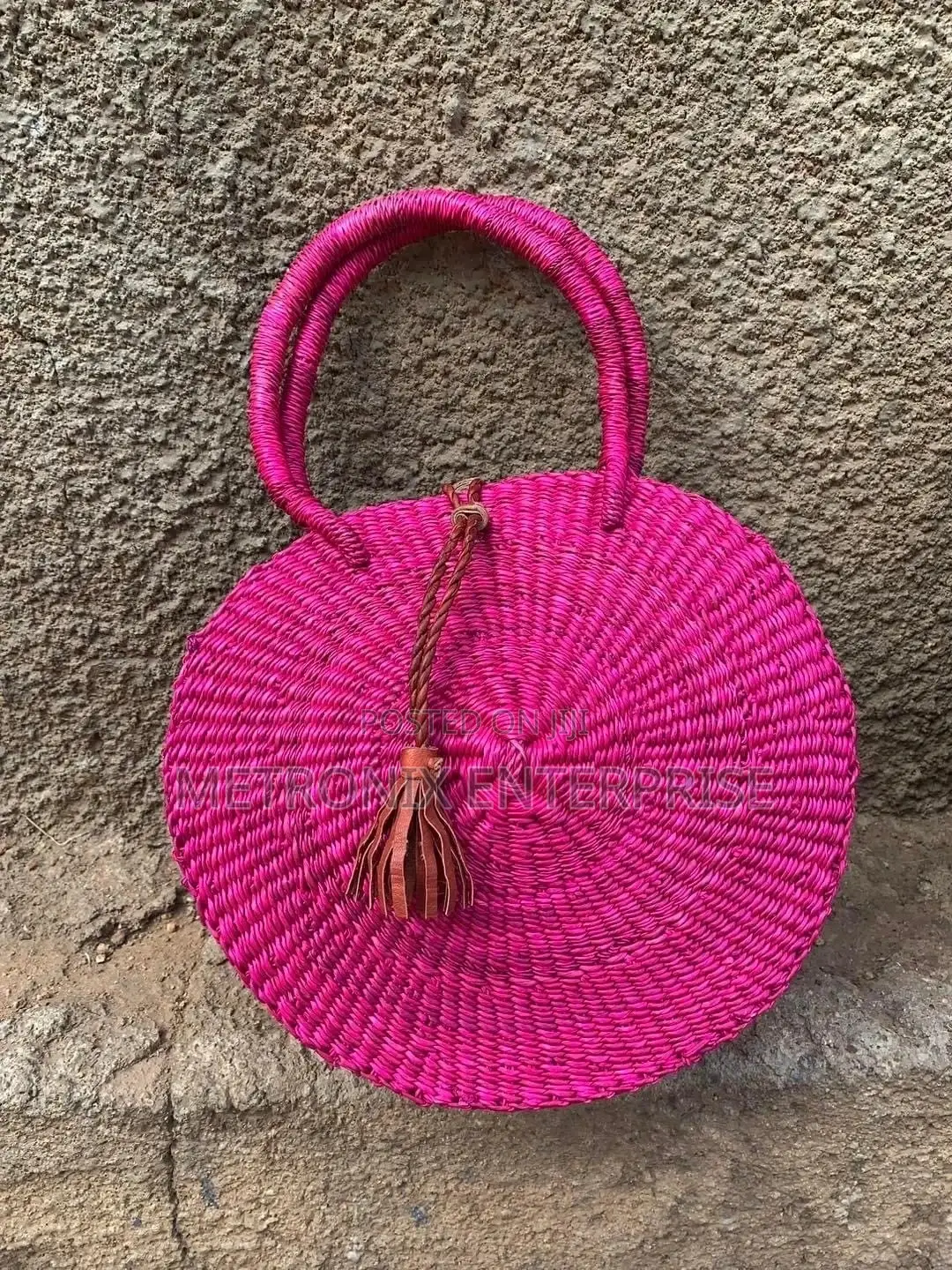 African Straw Basket