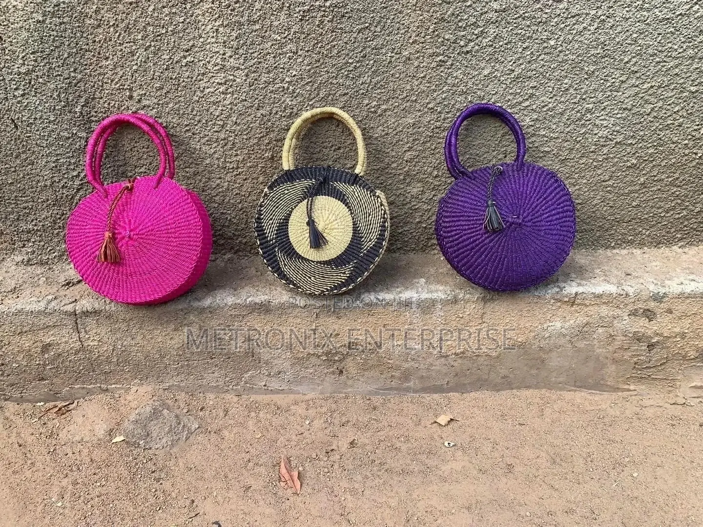African Straw Basket