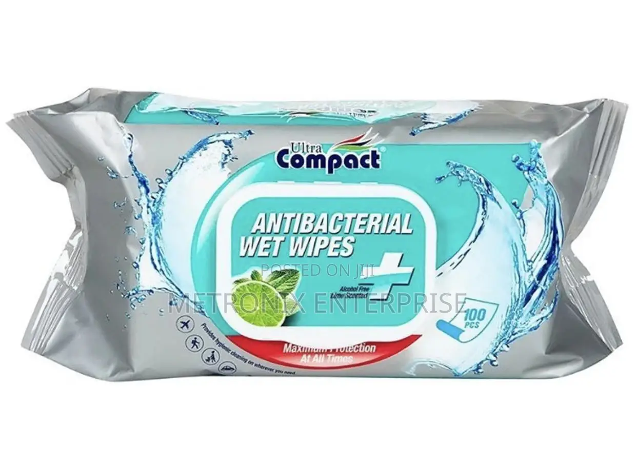Ultra Compact Antibacterial Wipes,12packs/100sheets