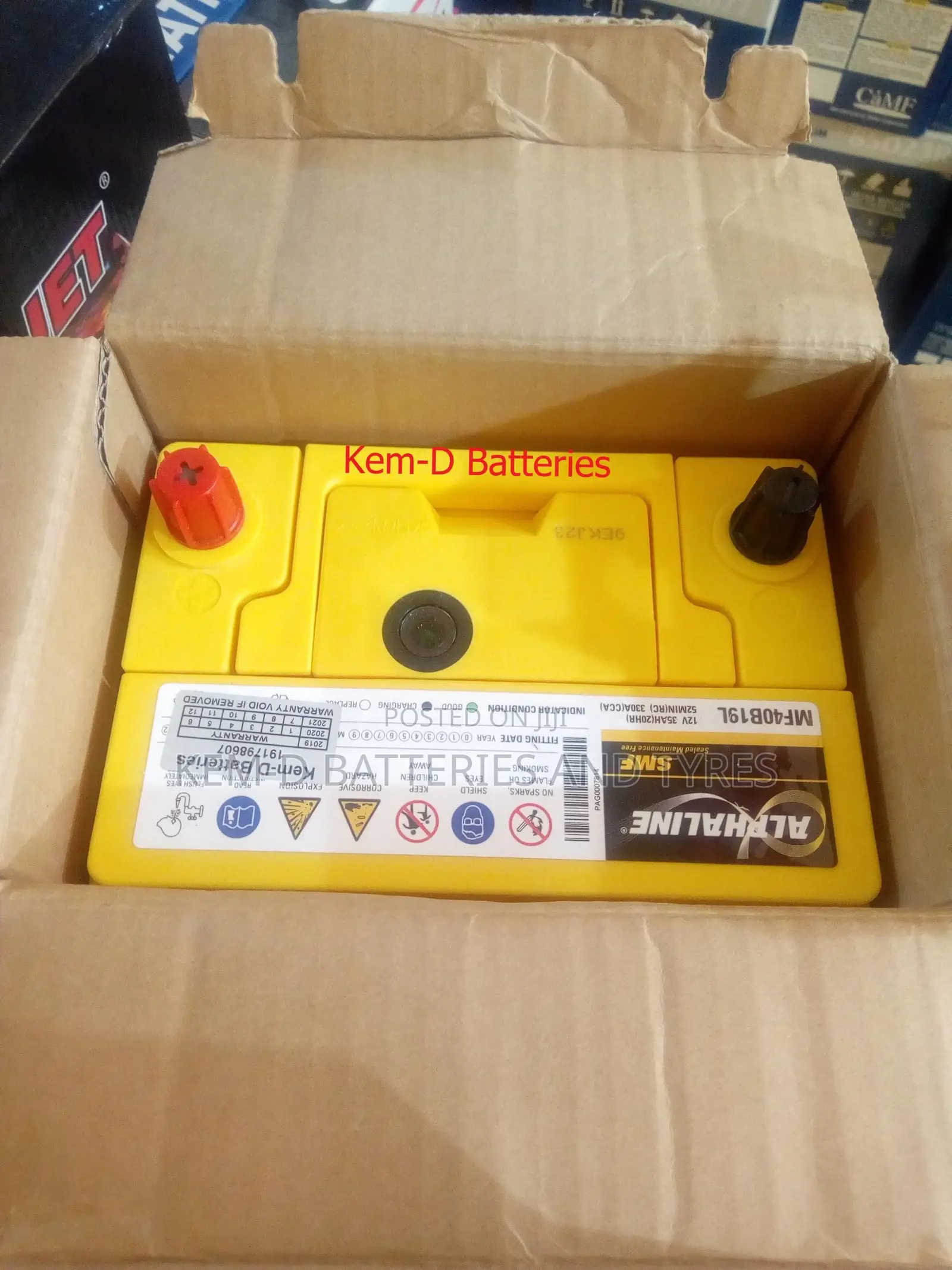 11 Plate Alphaline Battery Delivery- I1o Picanto Matiz Alto