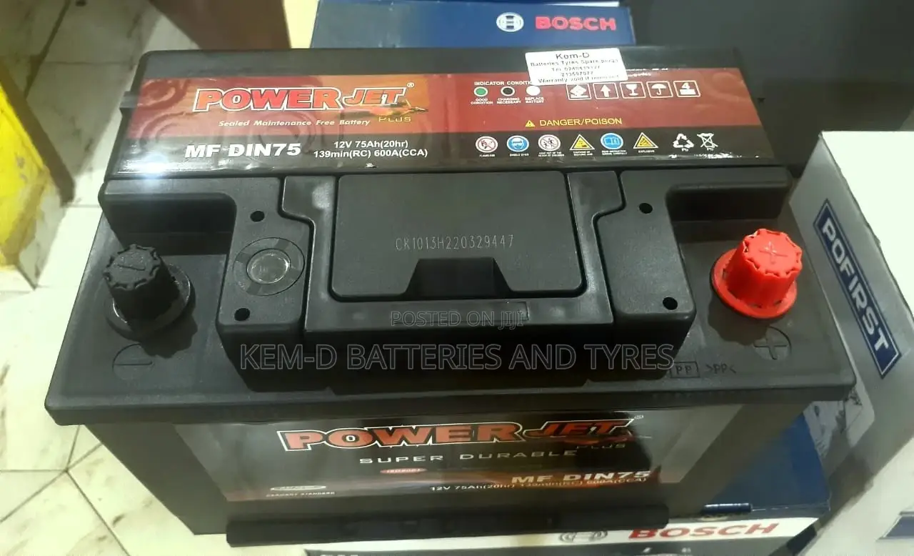 15 Plates Mfdin75 Power Jet Plus Car Battery