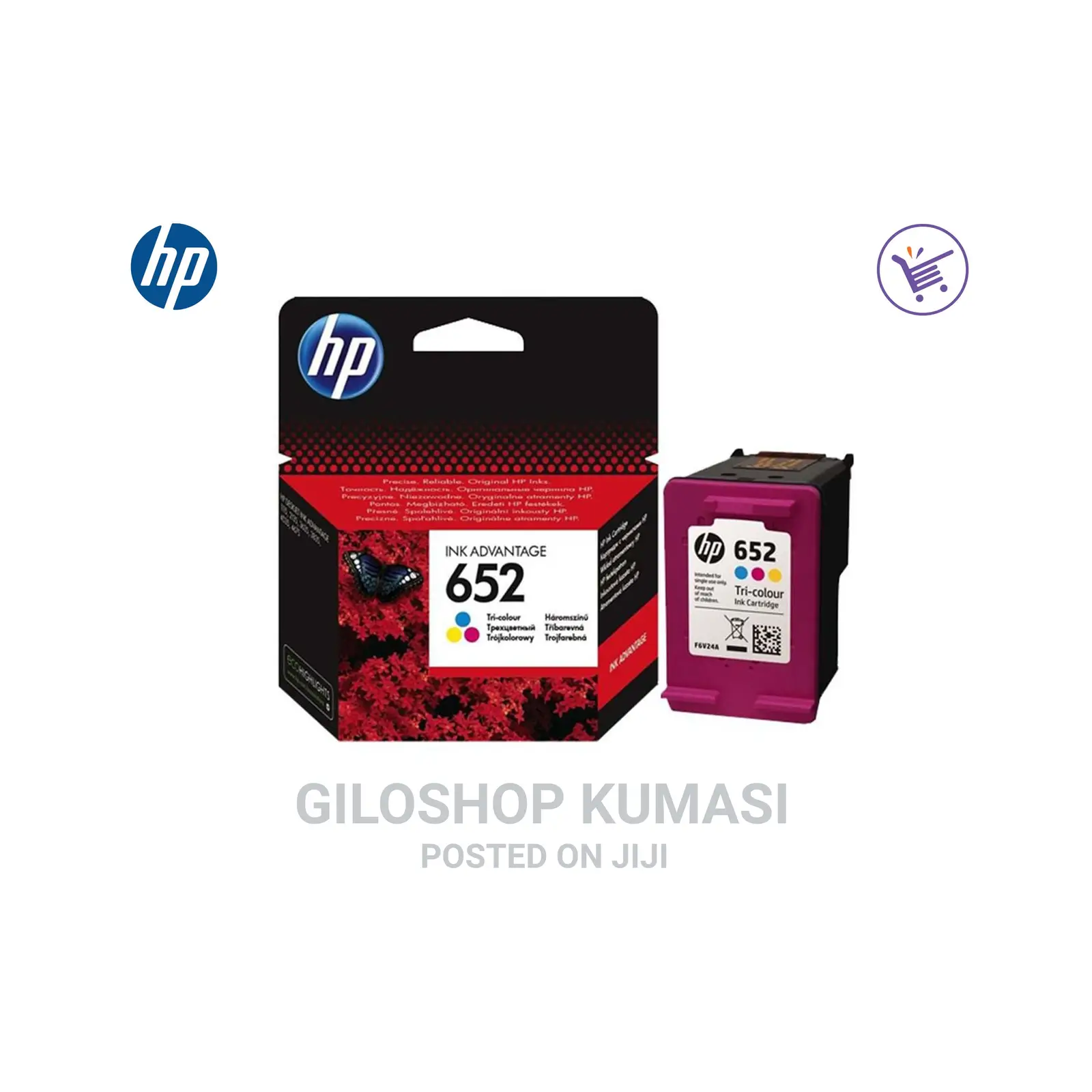 HP 652 Ink Cartridge Color