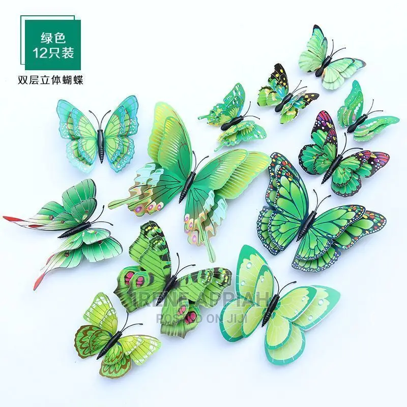 Decorative 3d Butterfly Stickers(12 Pieces)