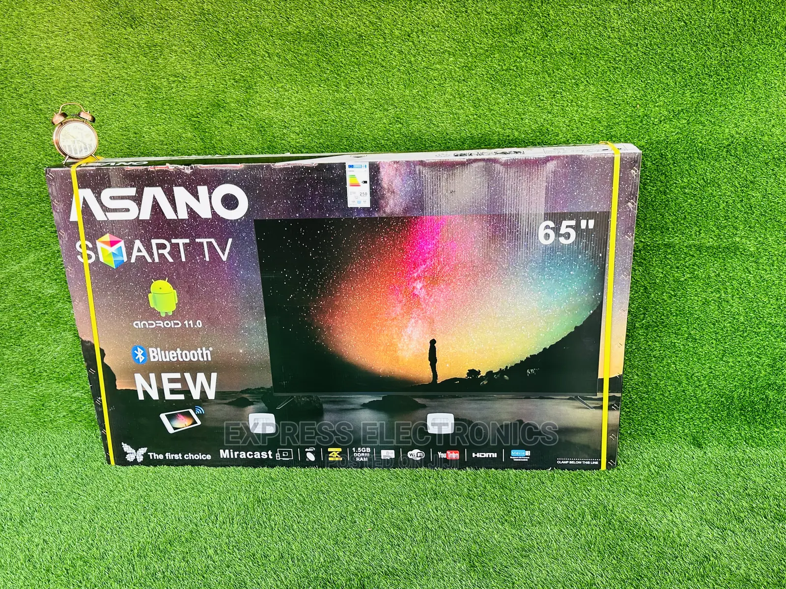 65”UHD Android Asano Vivid Pictures Miracast New +Dstv