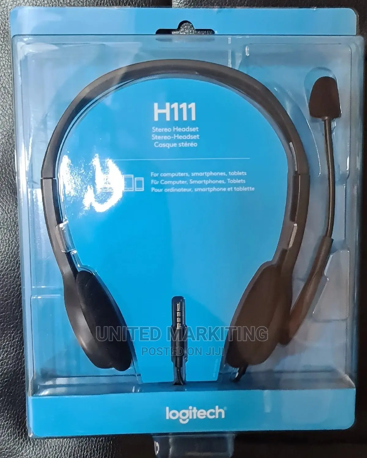 Logitech H111 Wired Headset, With Noise-Cancelling