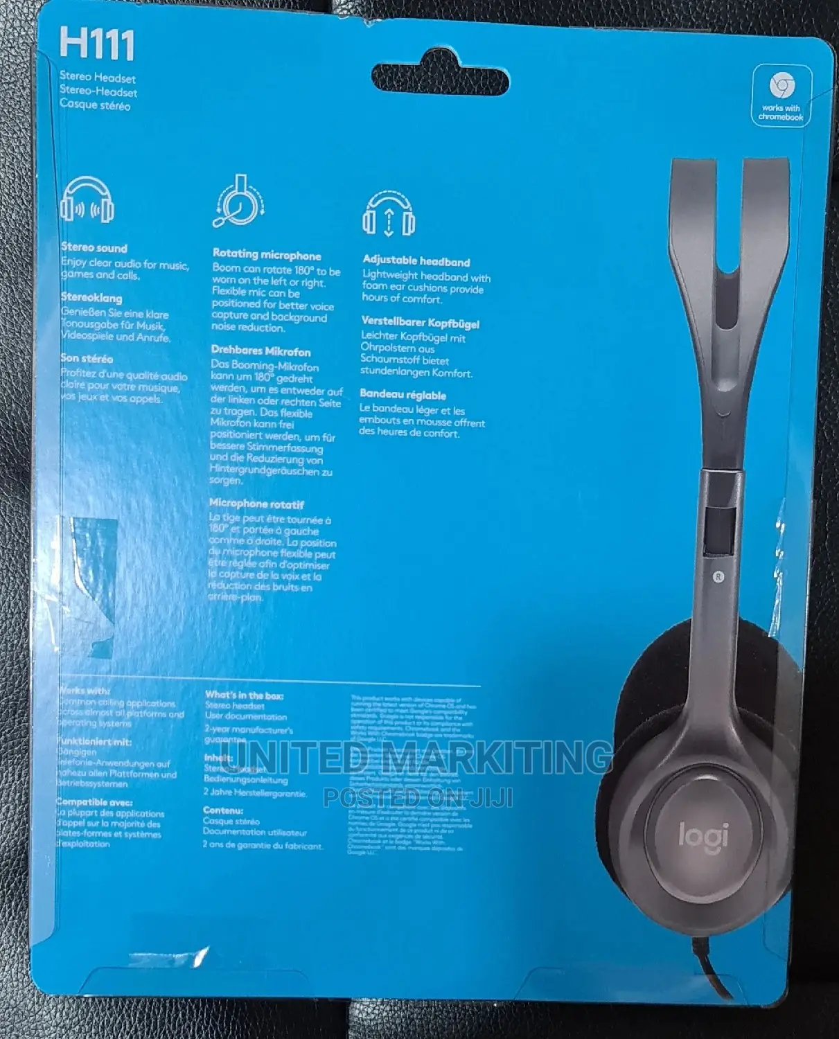 Logitech H111 Wired Headset, With Noise-Cancelling