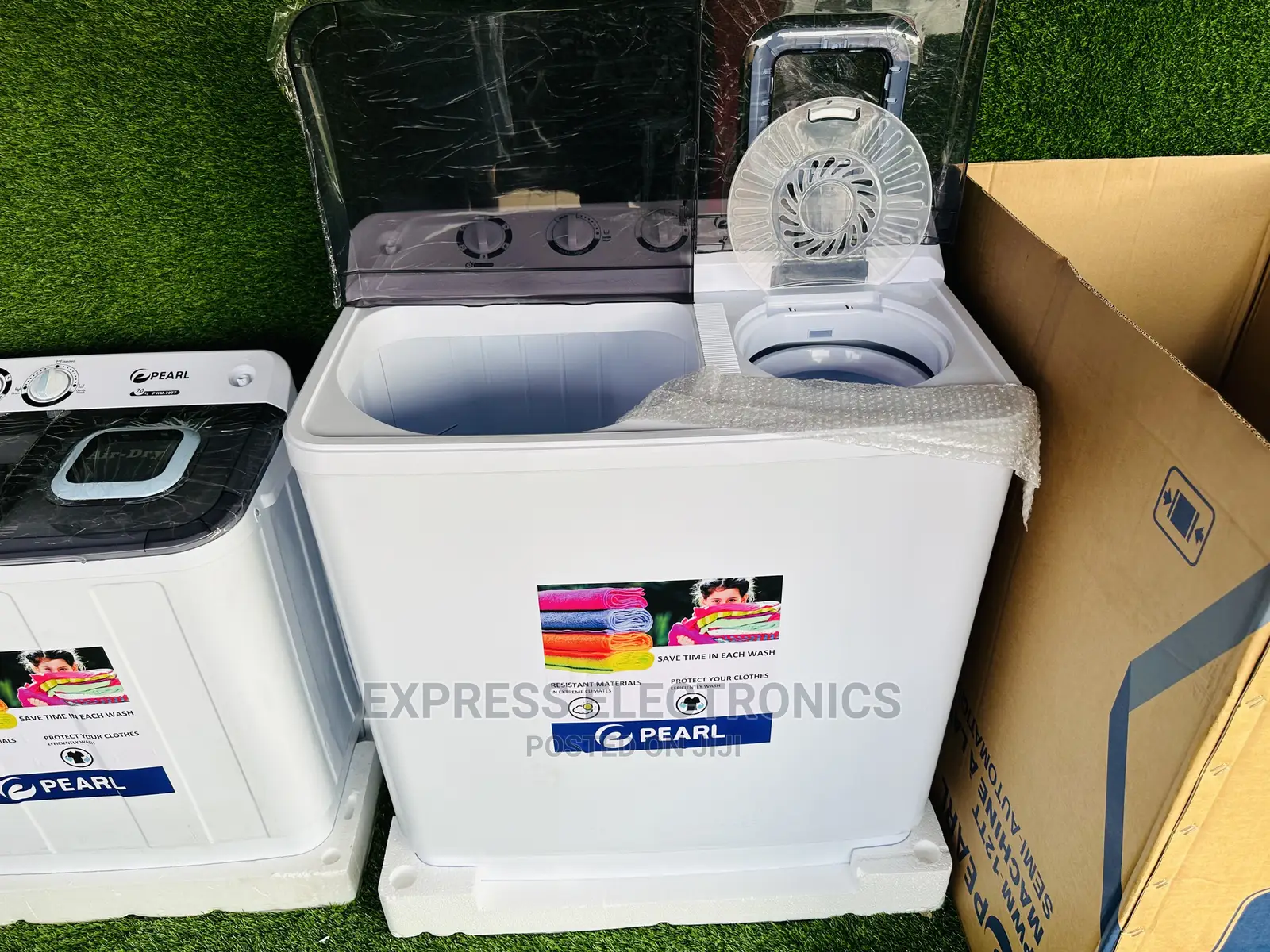Twintub Pearl 12kg Less Vibration Topload *White