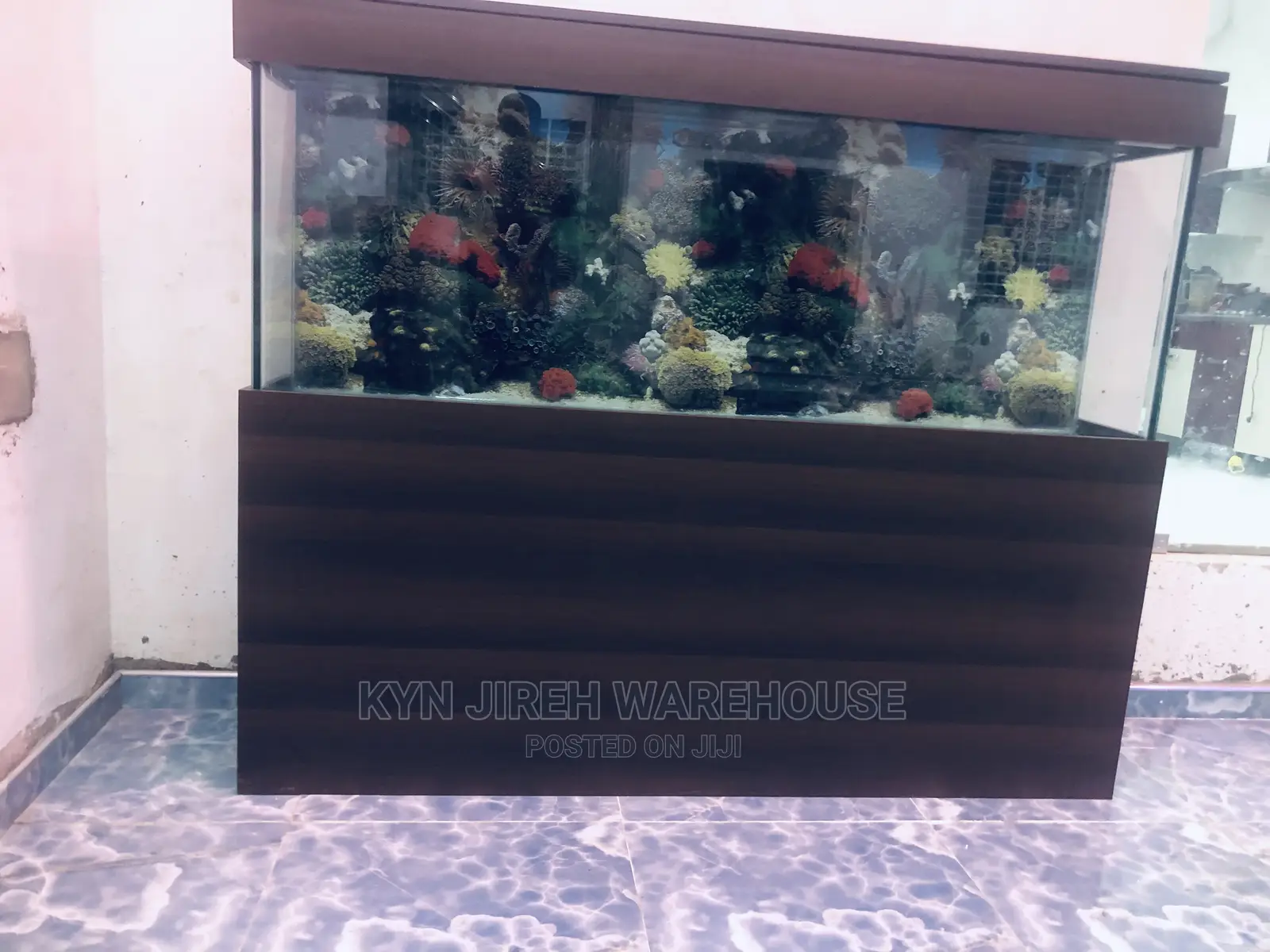 Coffee Aquarium With Fishes