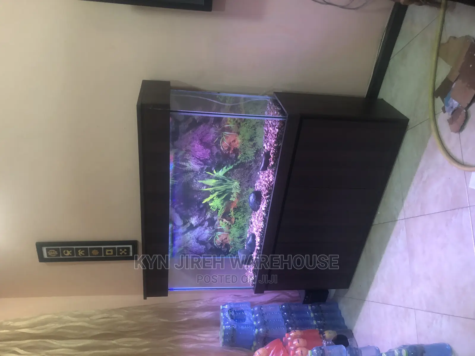Coffee Aquarium With Fishes