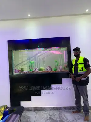 Staircase Aquarium With Fishes