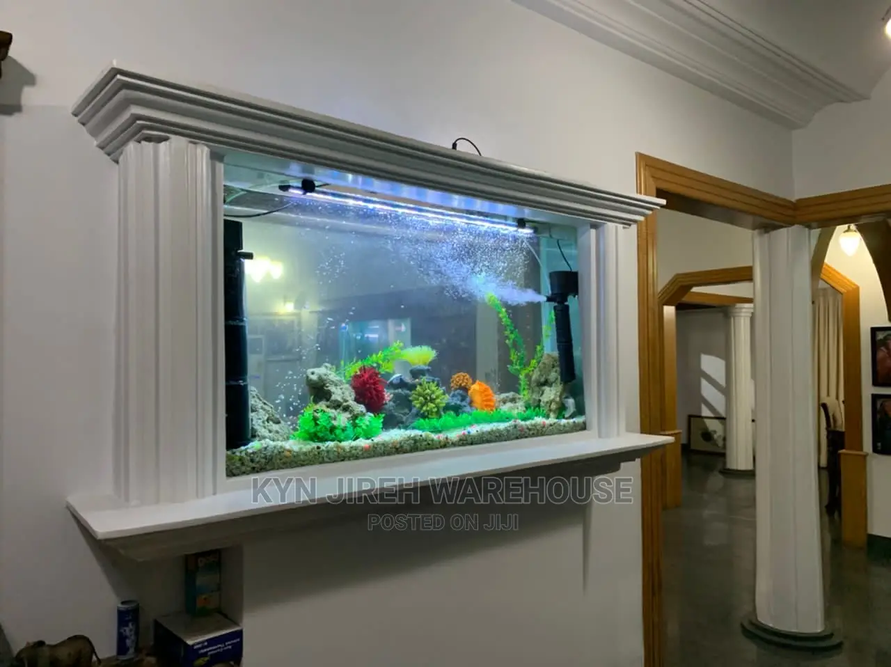 Aquariums in Wall With Fishes
