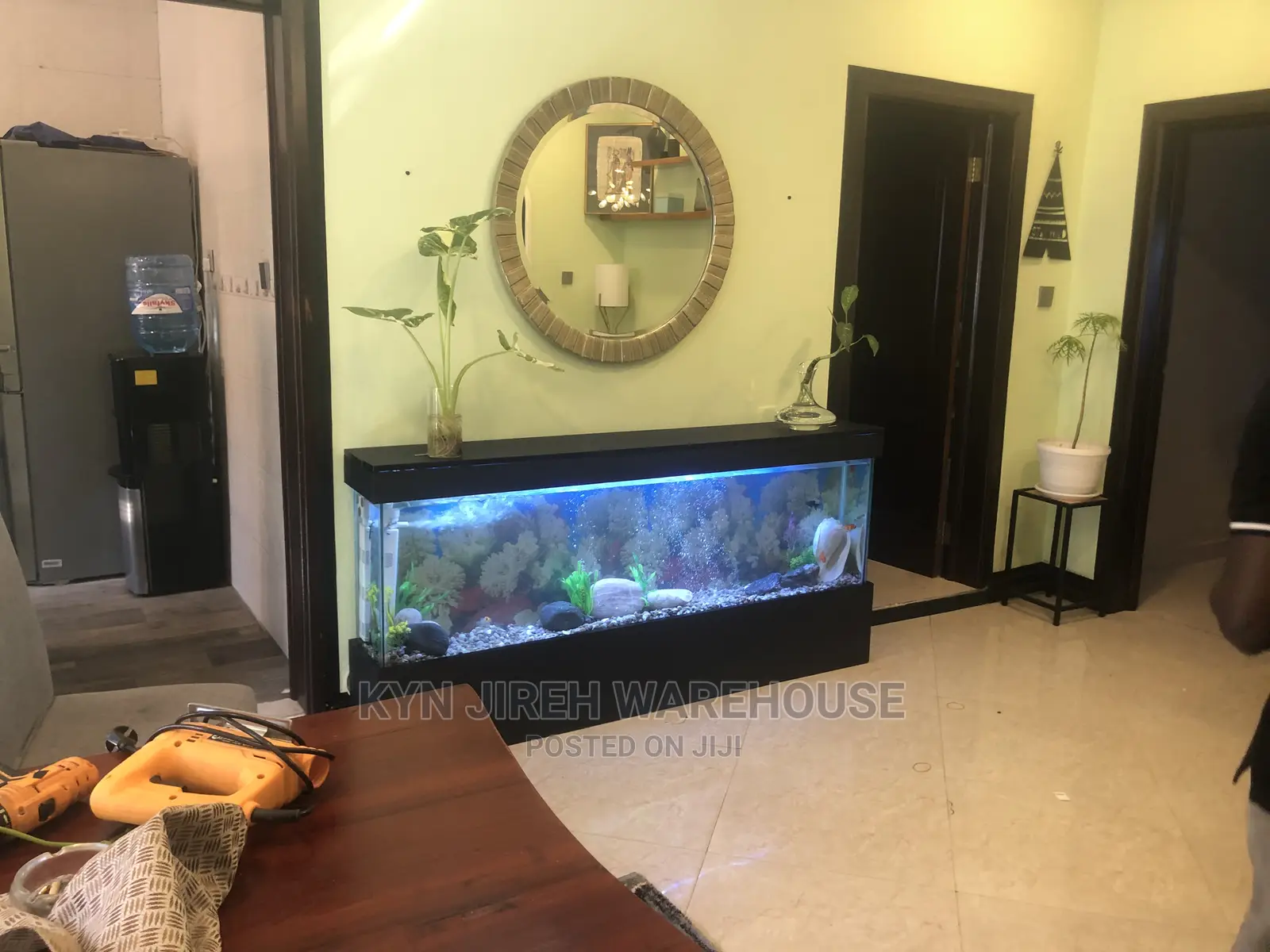 Black Arabian Aquarium With Fishes