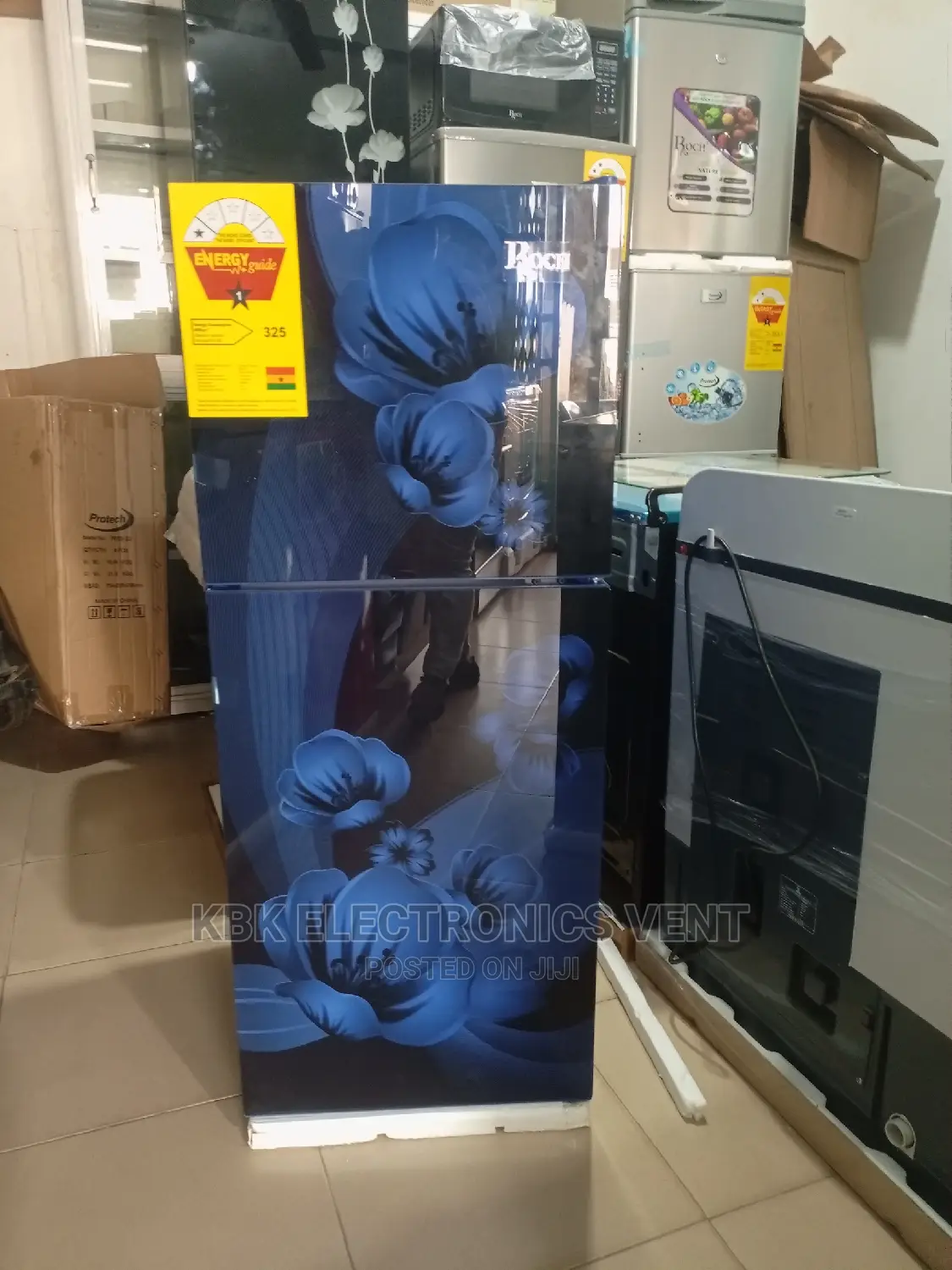 Roch Rfr135(108ltr) Mirror Double Door Refrigerator
