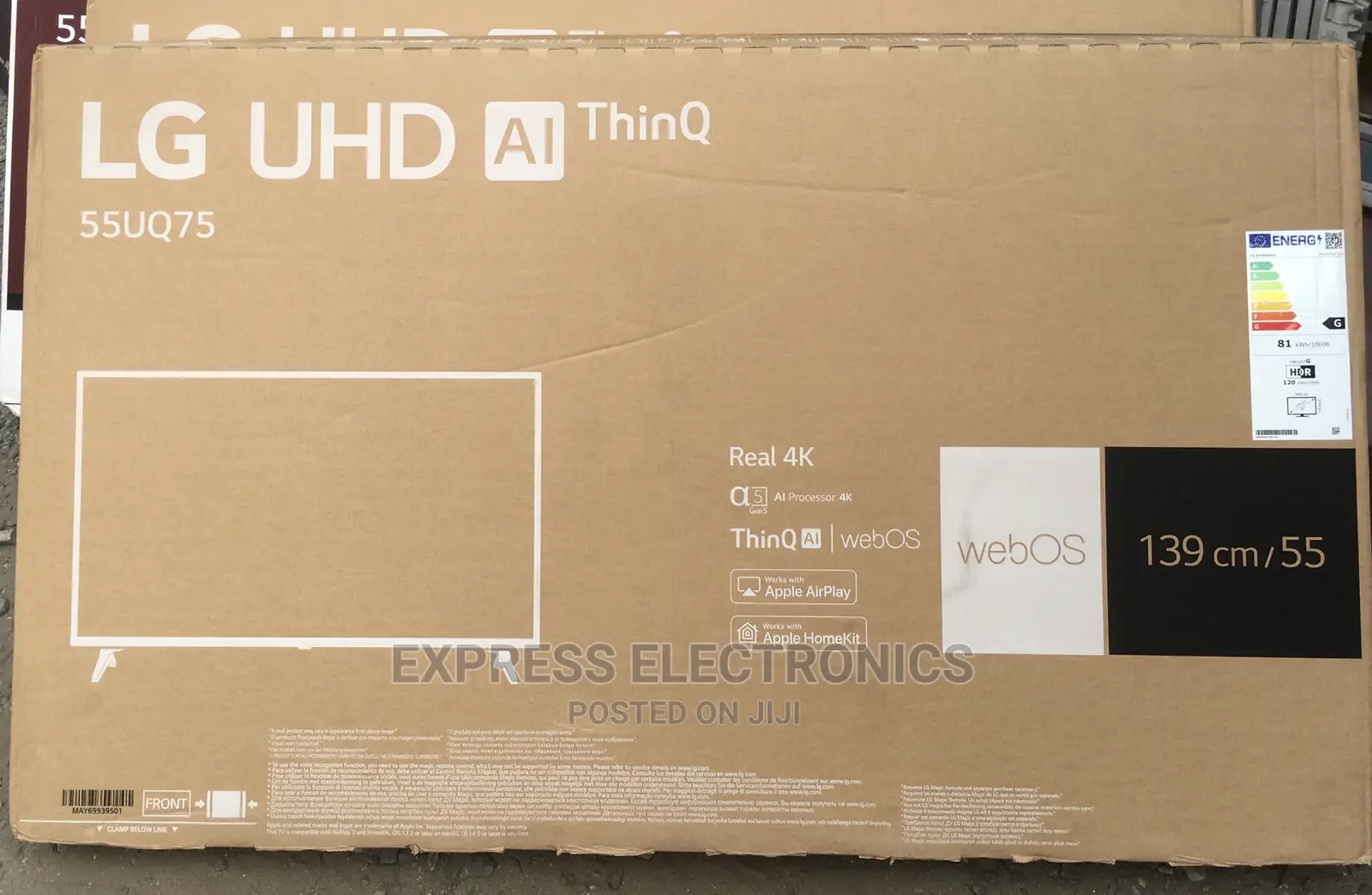 Triluminos 55”UQ7500 UHD Smart Film  Maker LG +Dstv