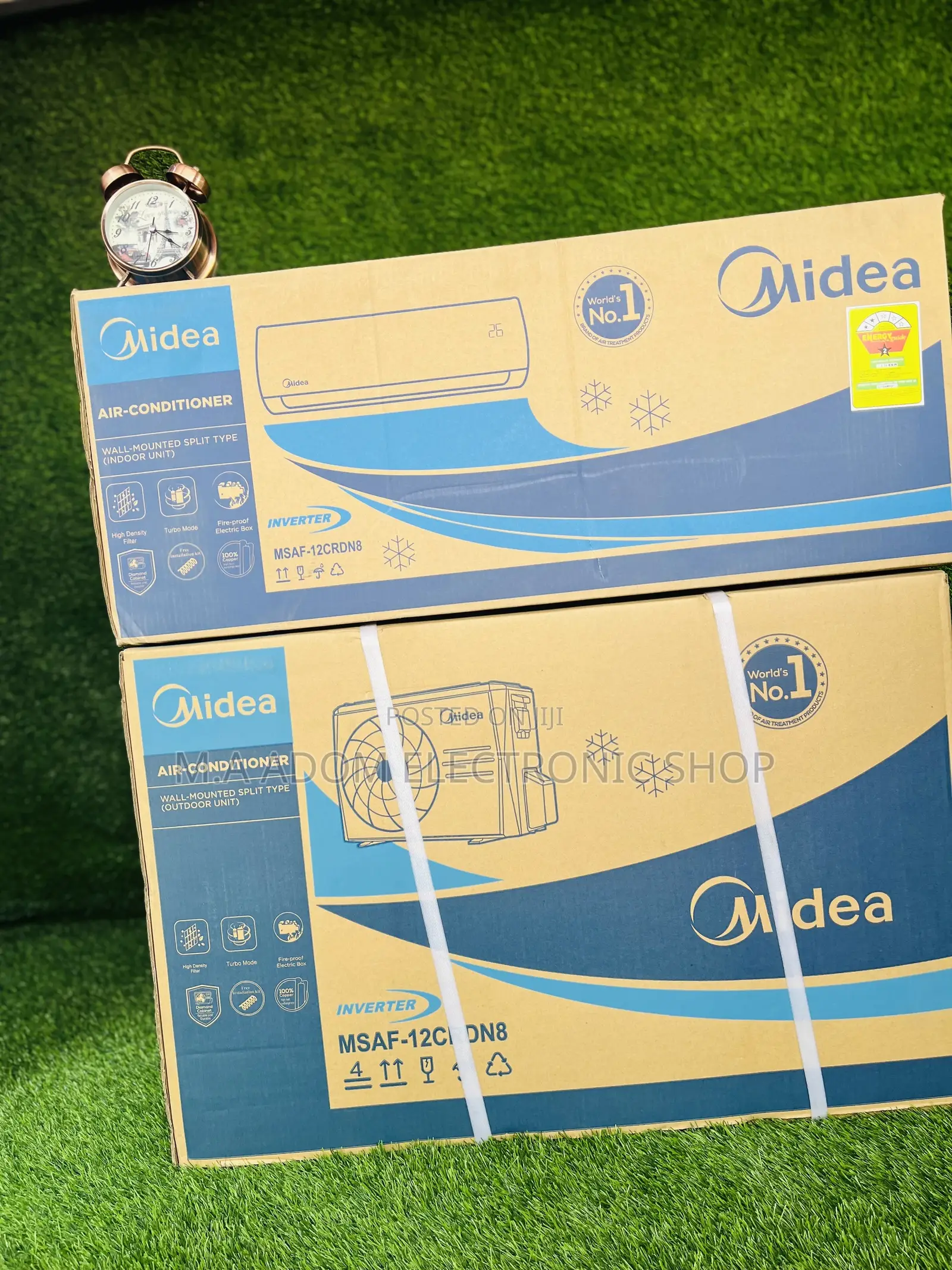 Built in Golden Fin Midea 1/5 Energy Saving 1 Star R32 Ac