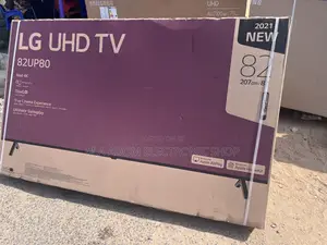 Lg 82”UHD Smart Tv Plus Free 400watts Lg Sound Bar