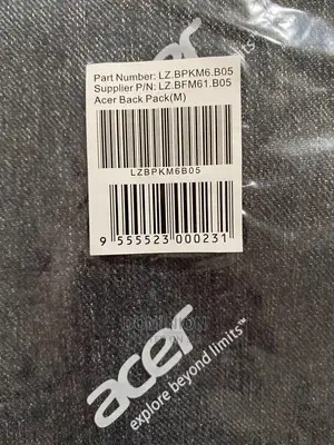 Acer Genuine 15.6 LZ.BPKM6.B05 Backpack Bag
