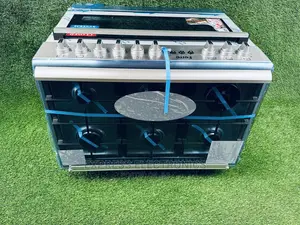 Ferre 6burner Gas Oven Stove Bake Cooker With Sliver Knobs