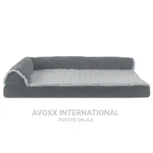 Deluxe Chaise Faux Fur Suede Lounge Pet Bed/Dogs Cats