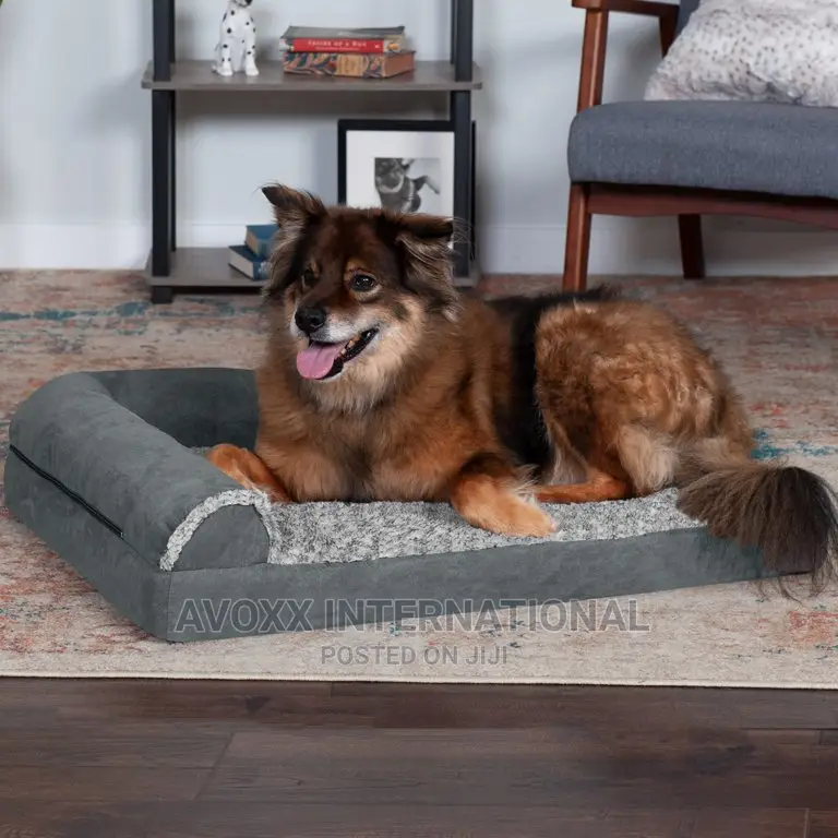 Deluxe Chaise Faux Fur Suede Lounge Pet Bed/Dogs Cats