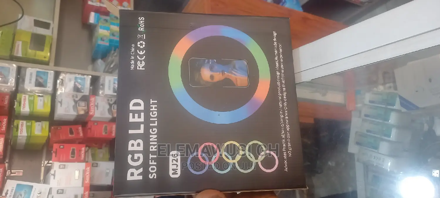10 Inches Rgb Ring Light (15 Colour) With Stand