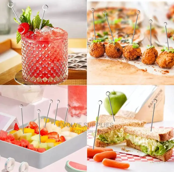 Circle End Cocktail Garnish Pick