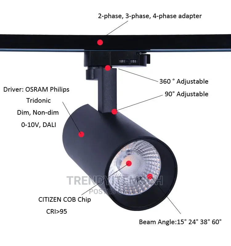 30W Cob LED Track Light