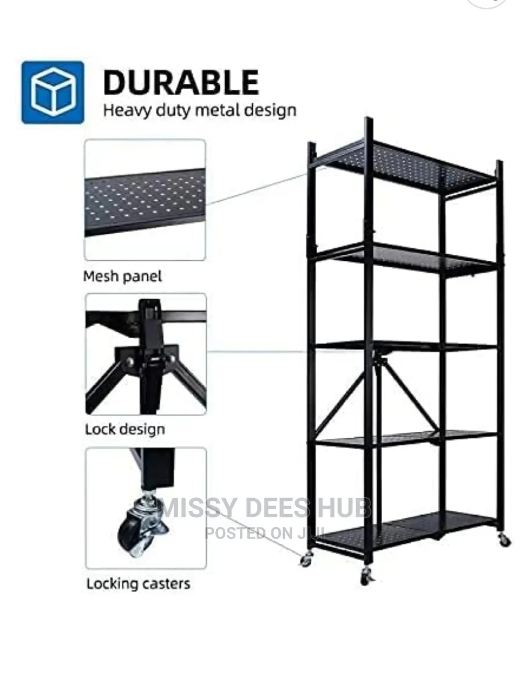 5 Layer Foldable Shelf Organizer/ Storage Rack