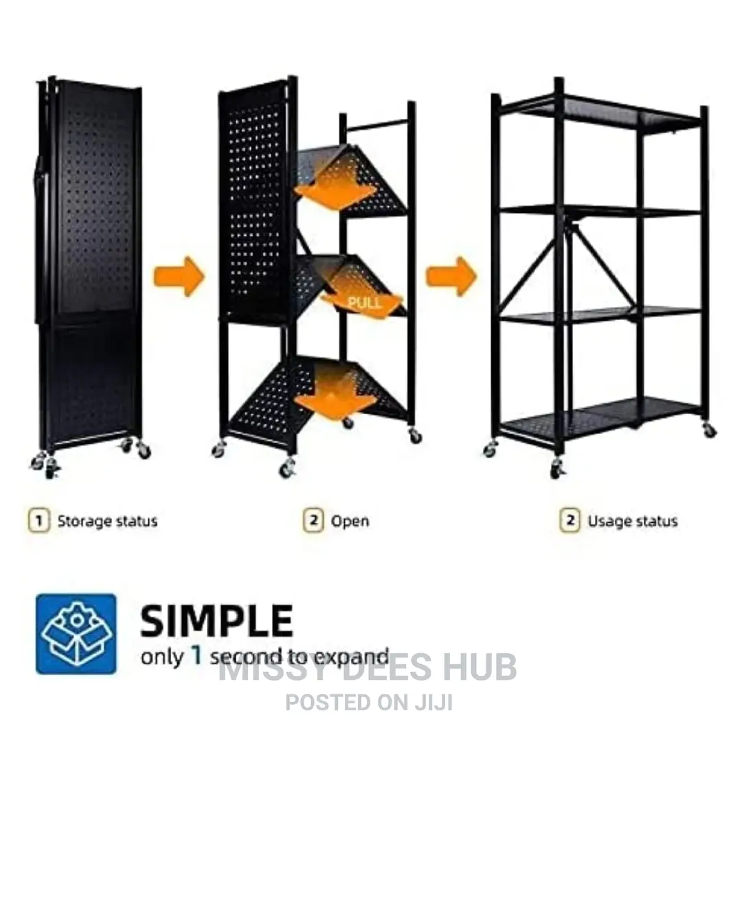 5 Layer Foldable Shelf Organizer/ Storage Rack