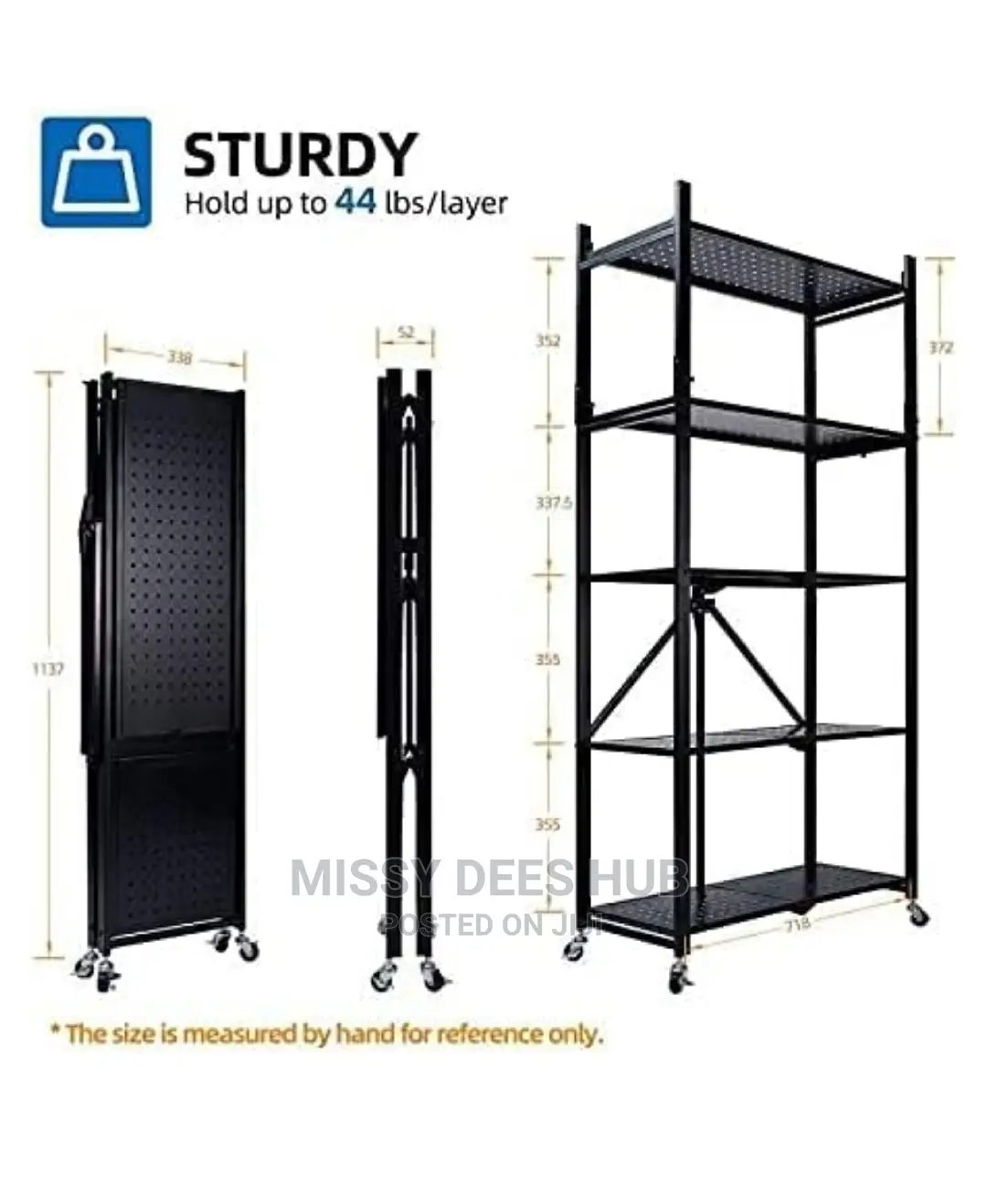 5 Layer Foldable Shelf Organizer/ Storage Rack