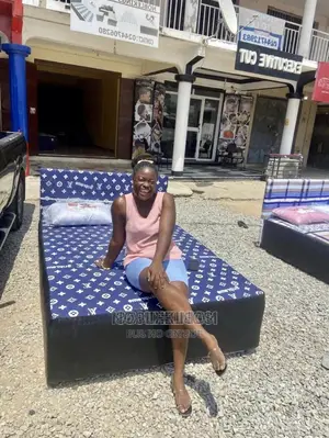 Modern Luxury Double Bed With Mattress Inbuilt